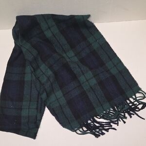 Apt. 9 Dark Green and Black Plaid Scarf